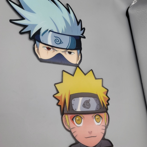 Naruto & Kakashi Holographic Lenticular Anime Decal, Waterproof Peeker Stickers - Picture 11 of 11